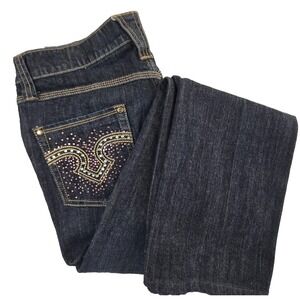 Lawman Womens Western  Stretch Jeans Size 9  Denim Rodeo Bling Concert Cowgirl‎